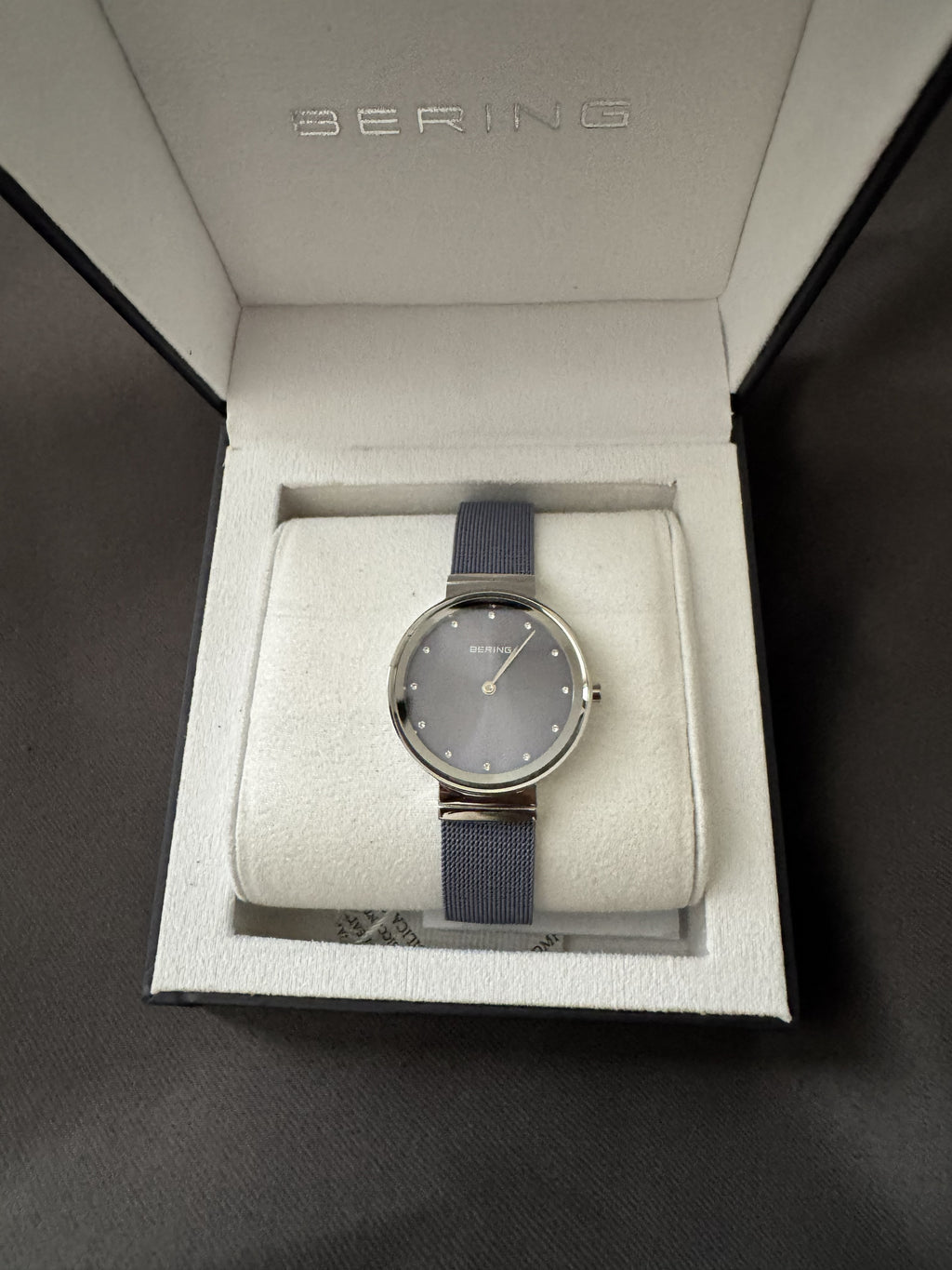 Bering 10131-909 Women's Classic Lavender Dial Stainless Steel Watch 31mm NEW - product photo 2 at Keystone Discounts