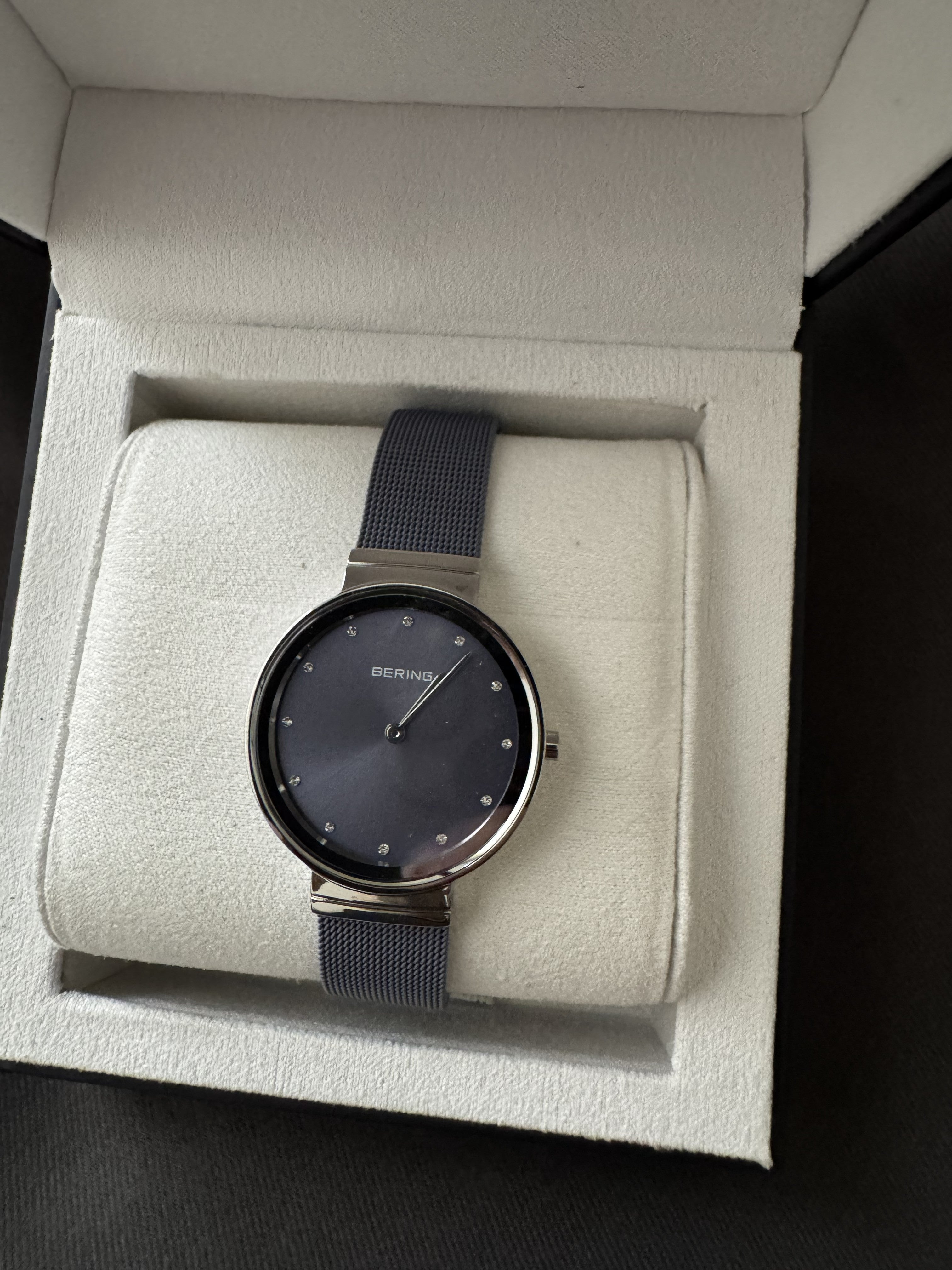 Bering 10131-909 Women's Classic Lavender Dial Stainless Steel Watch 31mm NEW - product photo 6 at Keystone Discounts