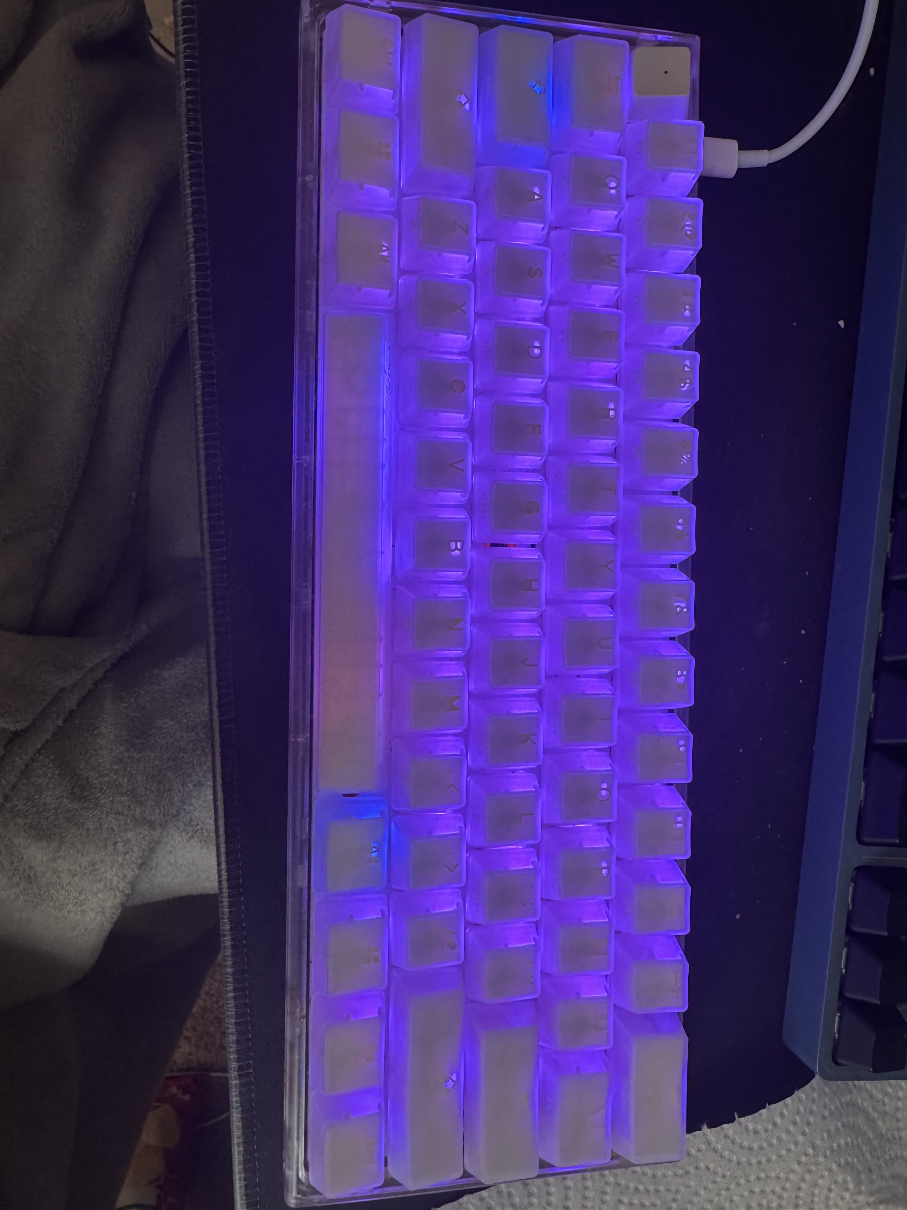 Ducky One 3 Mini 60% RGB Mechanical Keyboard Cherry MX Red Hotswap Used - product photo 3 at Keystone Discounts