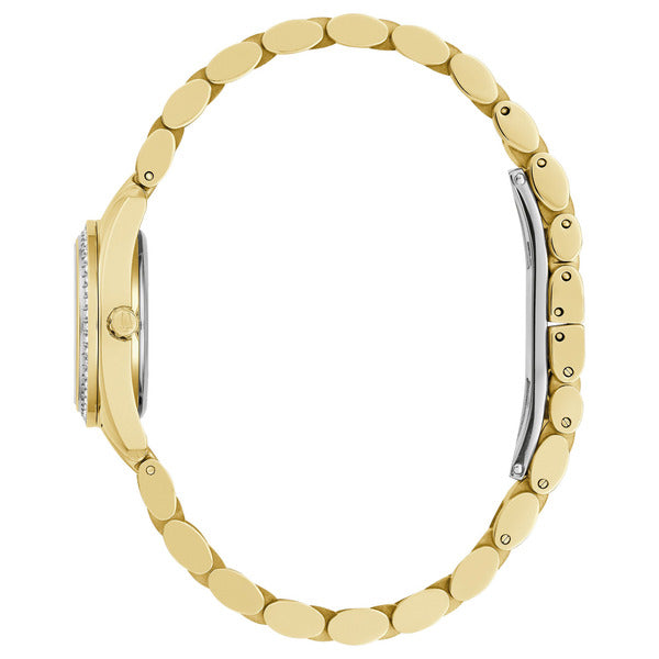 Bulova 98L315 Women's Gold Tone Crystal Stainless Steel Quartz Watch 23mm NEW - product photo 5 at Keystone Discounts