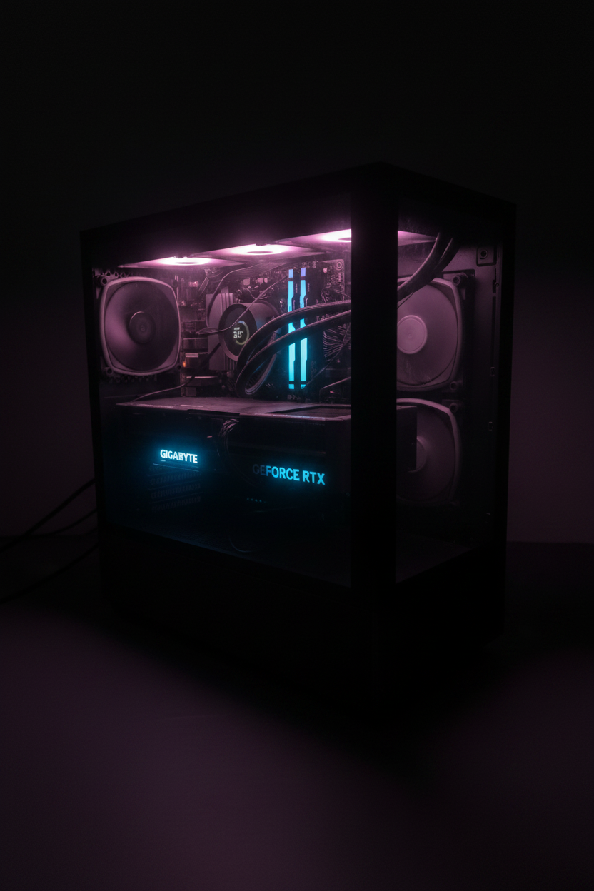 Skytech Gaming PC RTX 4080 Ryzen 7 7800X3D 32GB DDR5 1TB SSD - main product photo at Keystone Discounts