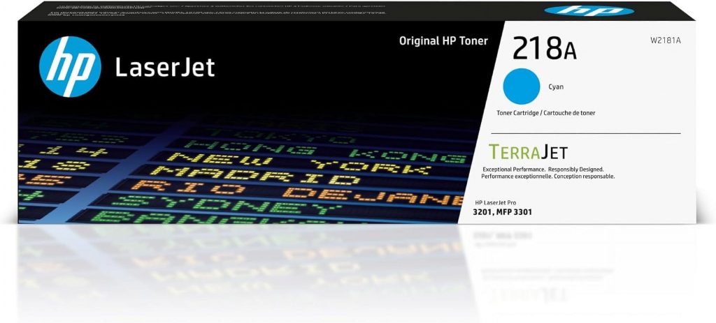 HP 218A Cyan Original LaserJet Toner Cartridge (W2181A)