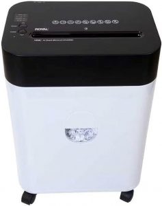 Royal 14MC 14-Sheet Micro-Cut Paper Shredder with Casters