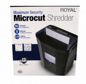 Royal 1005MC 10-Sheet Micro-Cut Paper Shredder