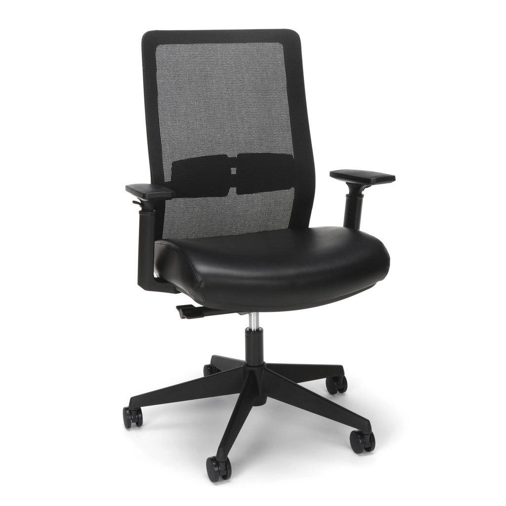 HON basyx Wave VL712 Mesh Mid-Back Task Chair, Black